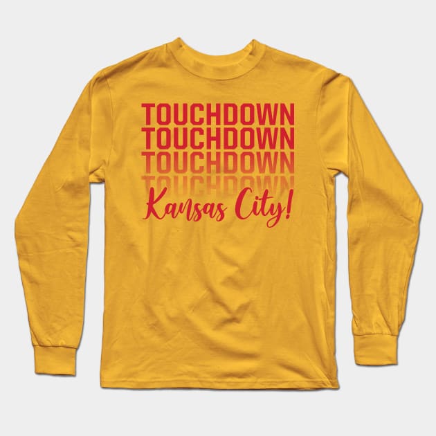 Touchdown Kansas City! Long Sleeve T-Shirt by bellamuert3